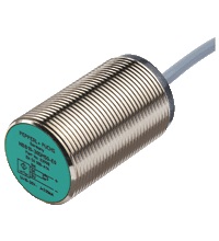 Pepperl&plus;Fuchs Inductive Proximity Metal Barrel Sensor; 30mm; Embeddable; 10-30VDC; NO; NPN; 2m Potted Cable